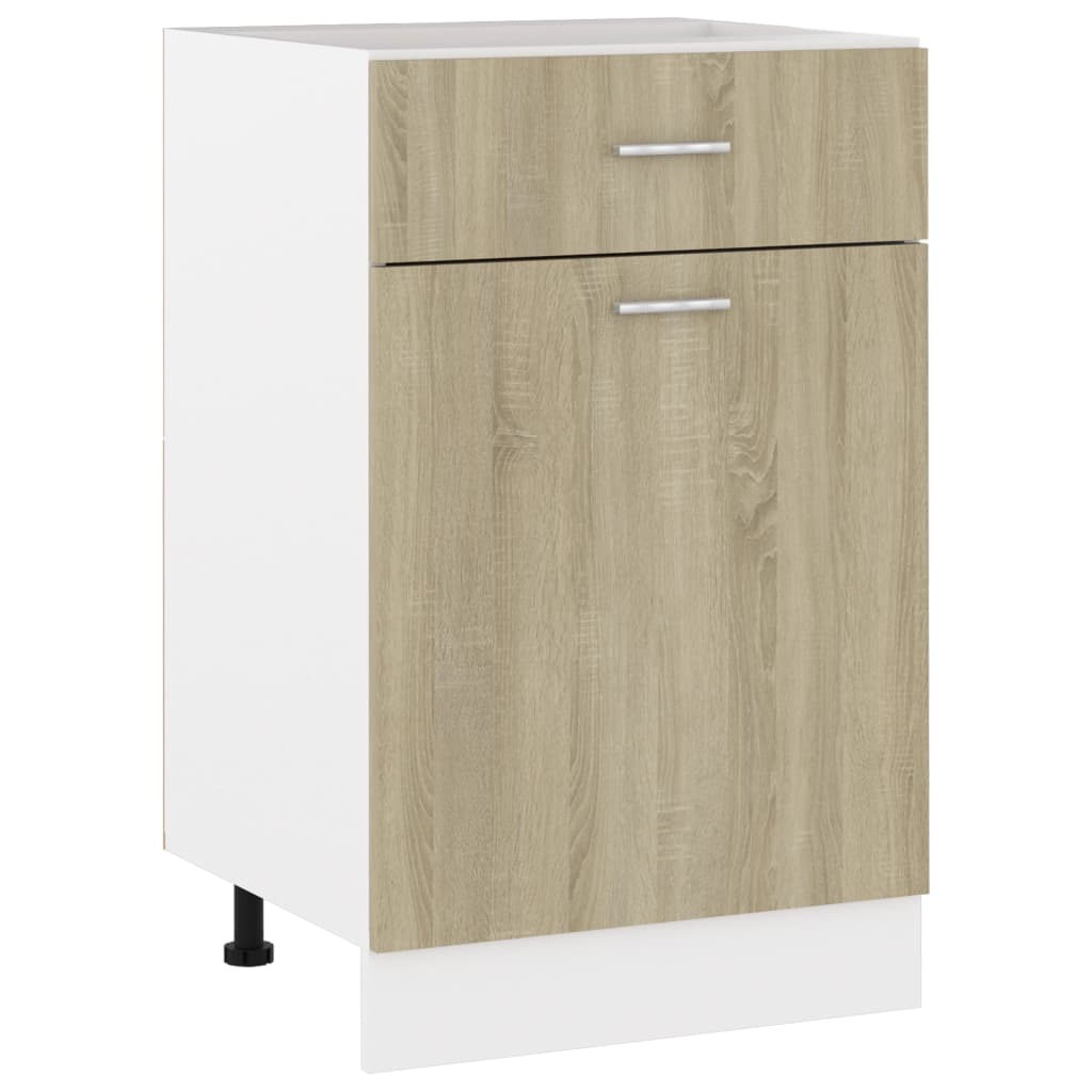 Drawer Bottom Cabinet Lyon Sonoma Oak 50x46x81.5 cm Engineered Wood
