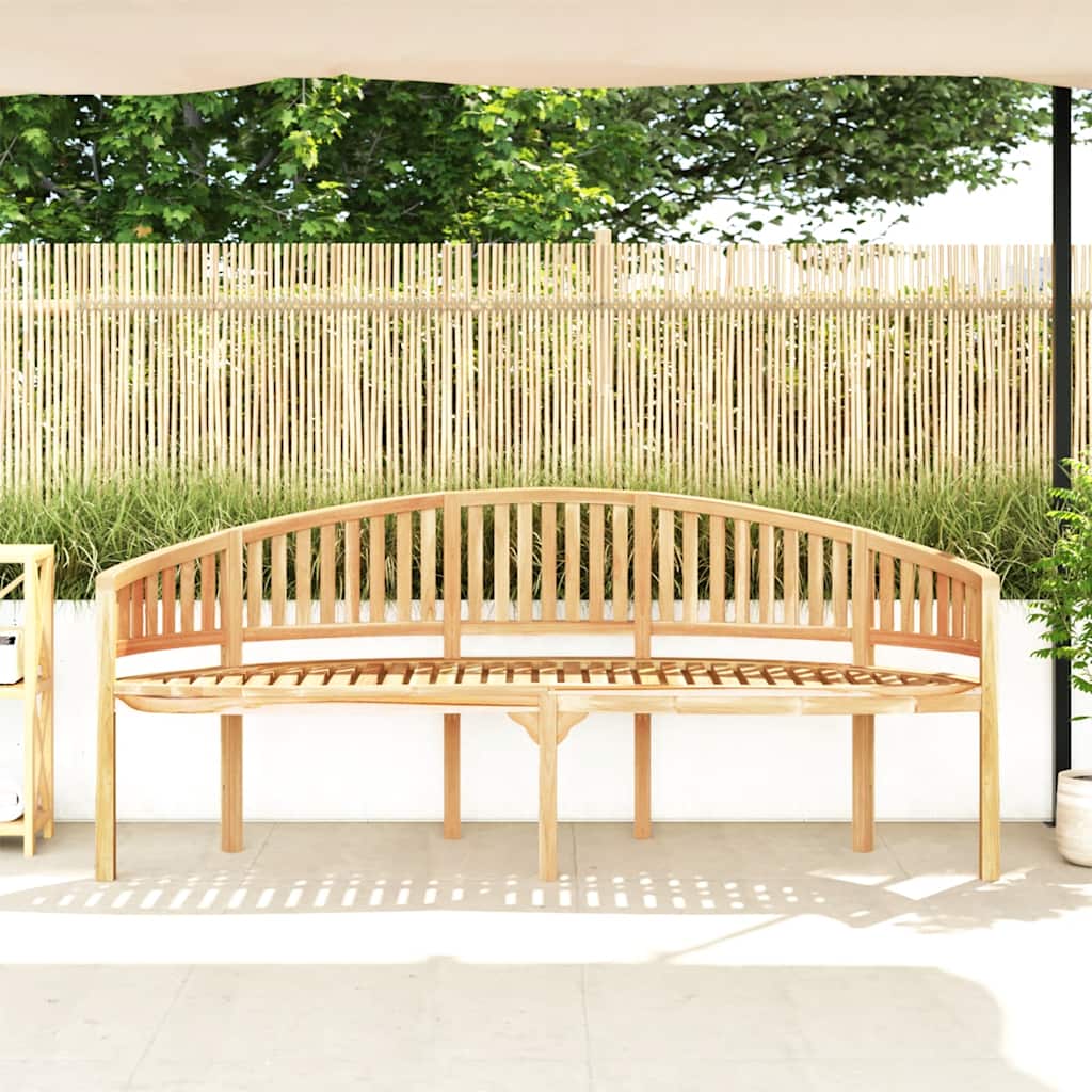 Banana Bench 200 cm Solid Teak Wood