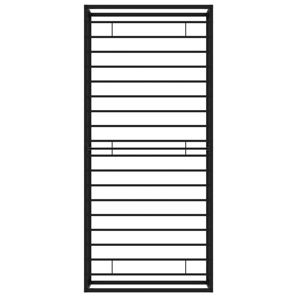 Bed Frame without Mattress Black Metal 100x200 cm