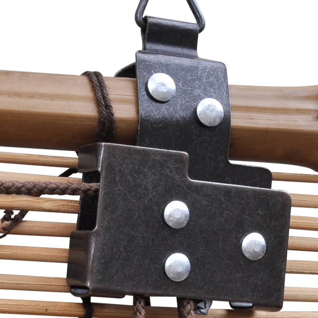 Bamboo Roller Blinds 2 pcs 80 x 160 cm Brown