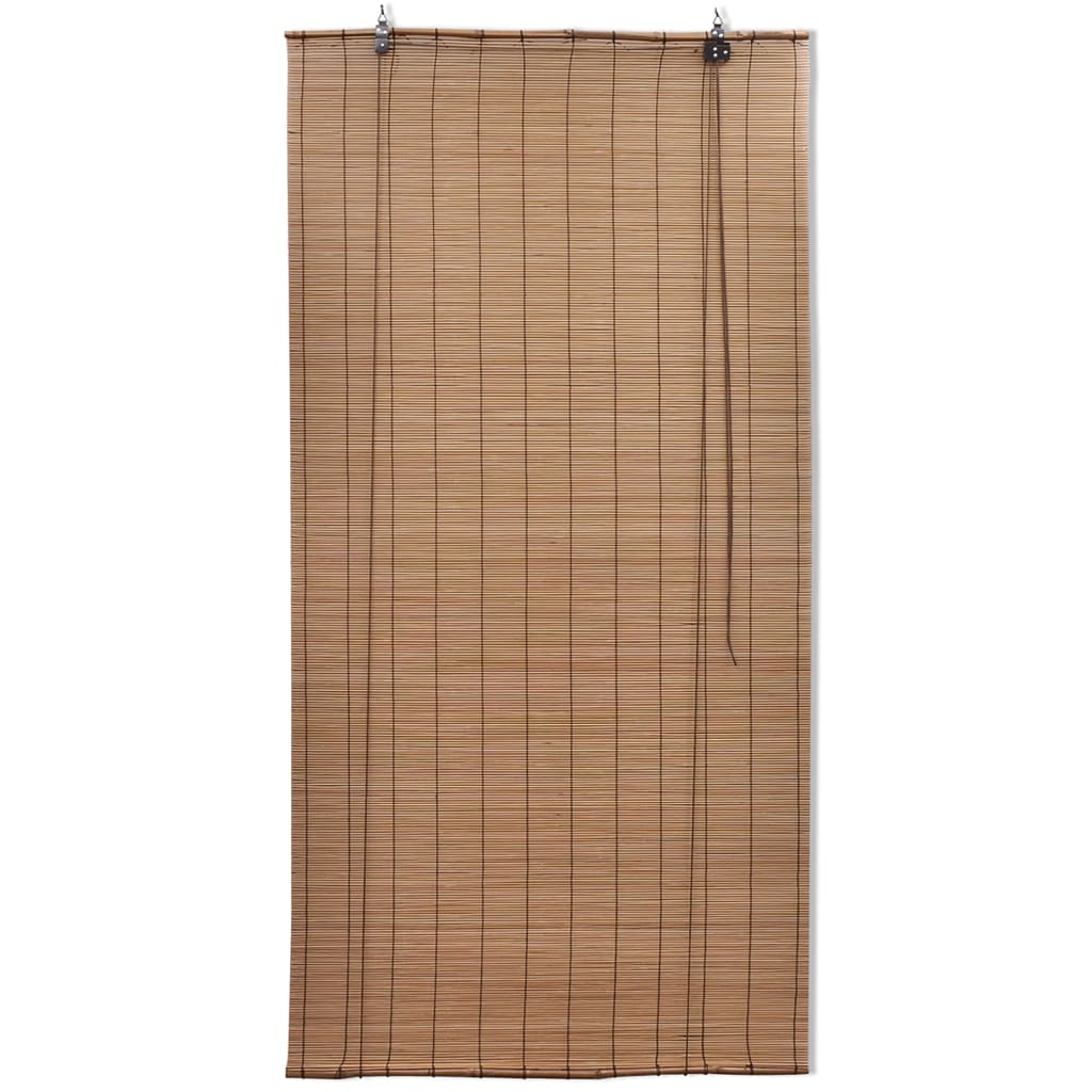 Bamboo Roller Blinds 2 pcs 150 x 220 cm Brown