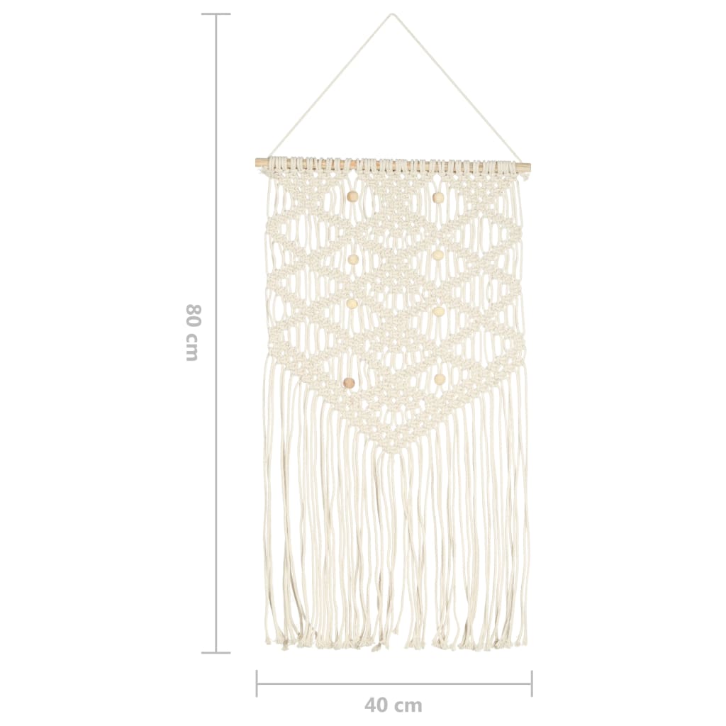 Macrame Wall Hanger 40x80 cm Cotton