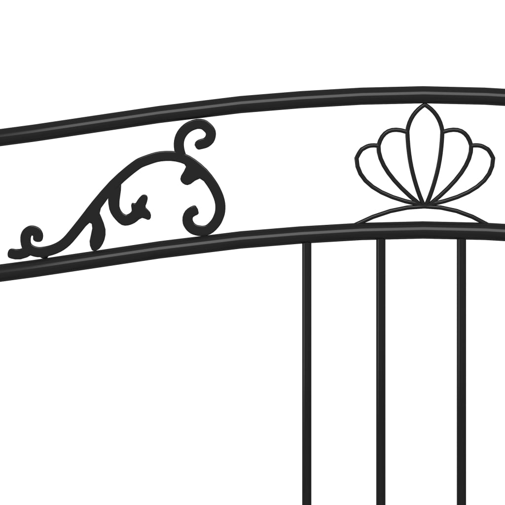 Sofa Bed Frame without Mattress Black Metal 90x200 cm