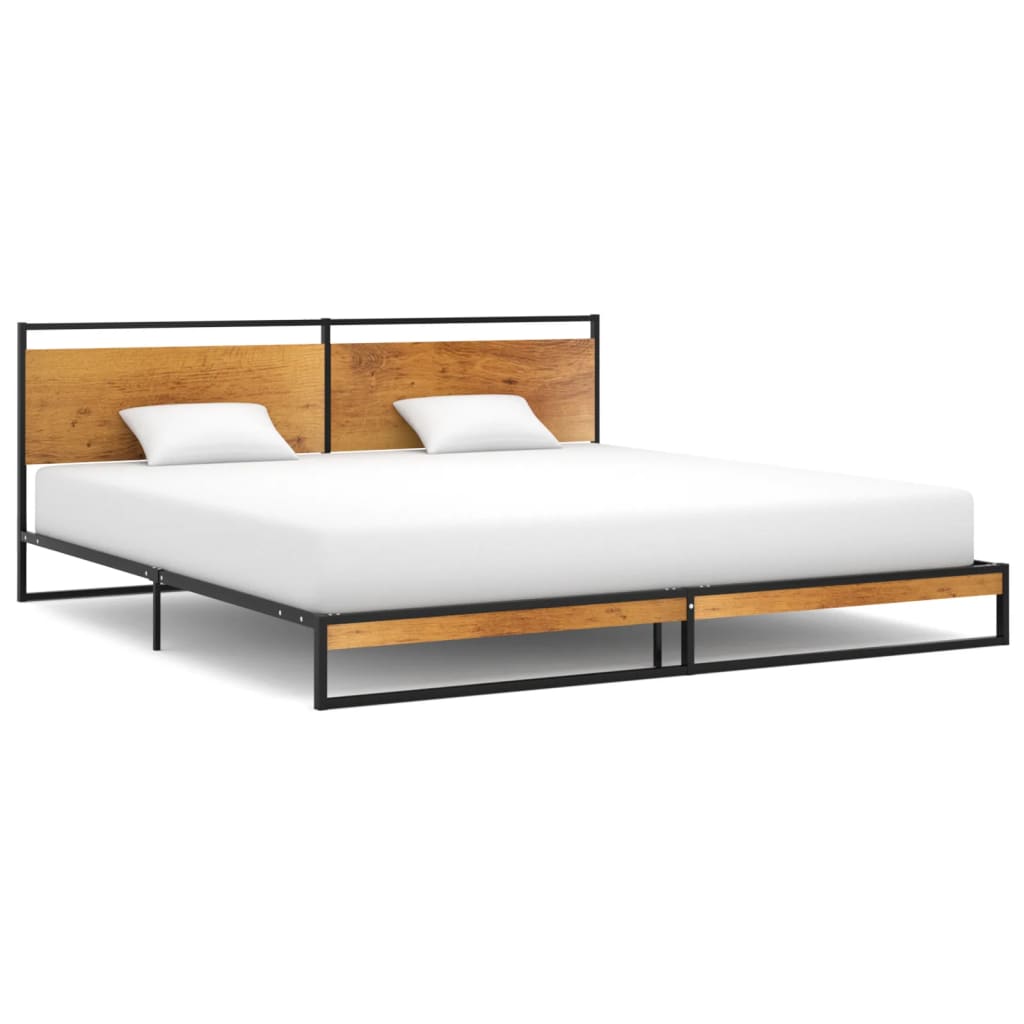 Bed Frame without Mattress Metal 200x200 cm