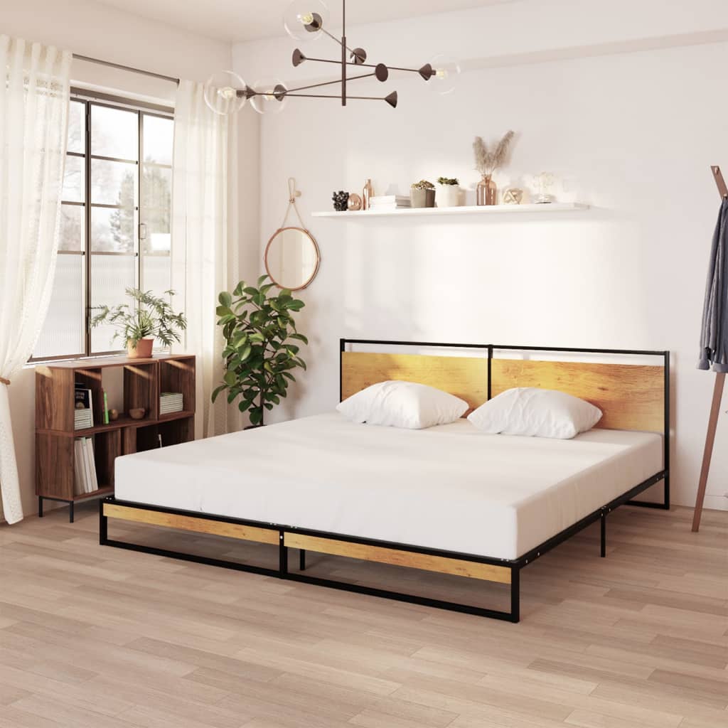Bed Frame without Mattress Metal 200x200 cm