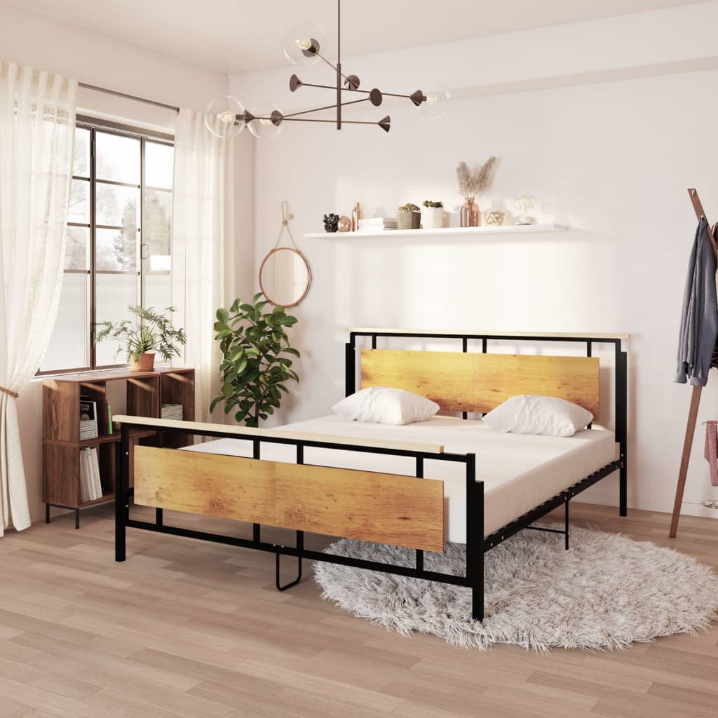 Bed Frame without Mattress Metal 180x200 cm Super King