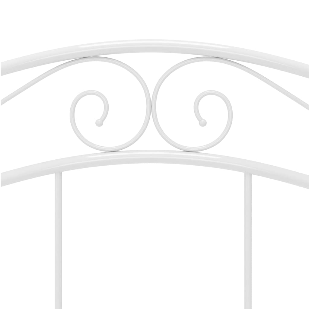Bed Frame without Mattress White Metal 120x200 cm