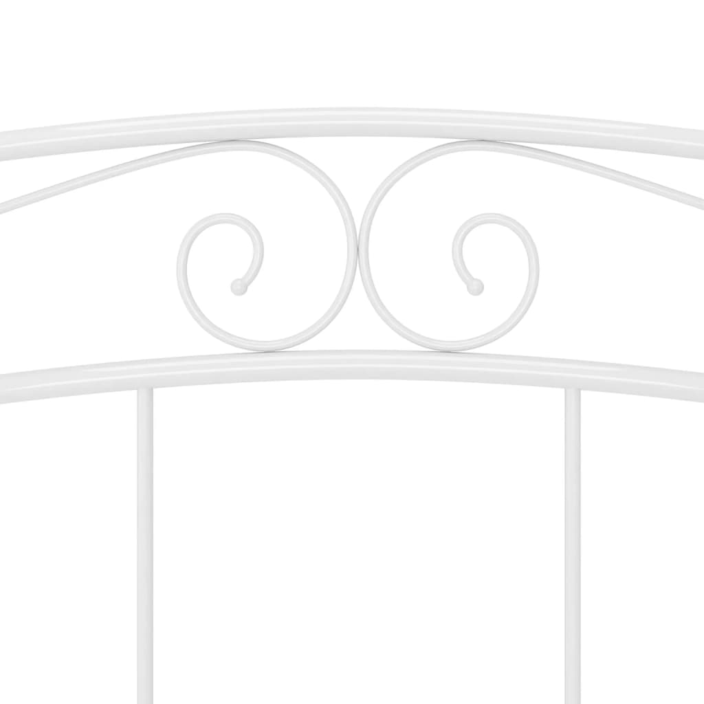 Bed Frame without Mattress White Metal 140x200 cm