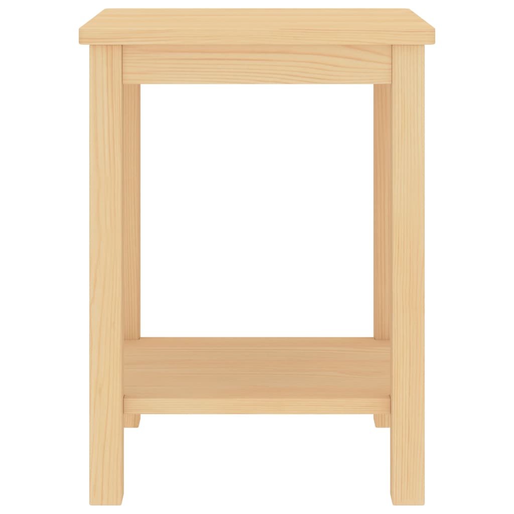 Bedside Cabinet Light Wood 35x30x47 cm Solid Pinewood