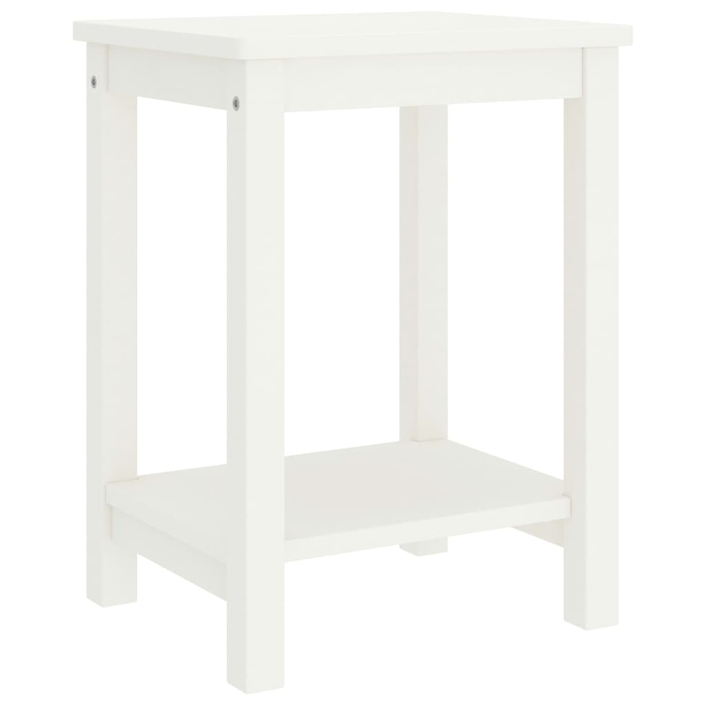 Bedside Cabinet White 35x30x47 cm Solid Pinewood