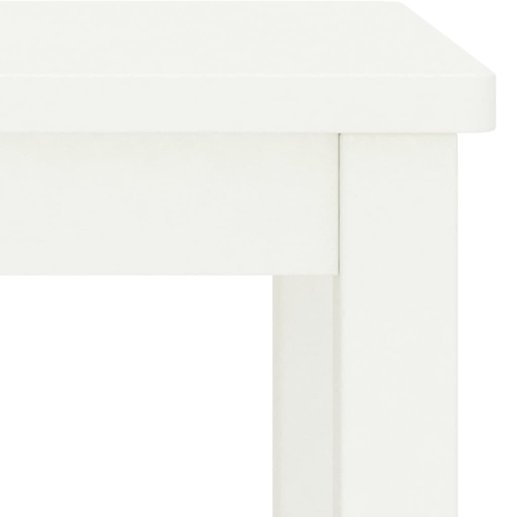 Bedside Cabinet White 35x30x47 cm Solid Pinewood