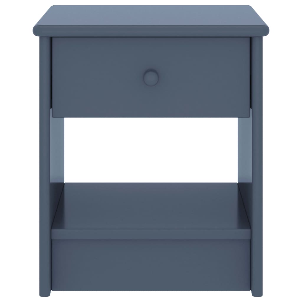 Bedside Cabinet Light Grey 35x30x40 cm Solid Pinewood