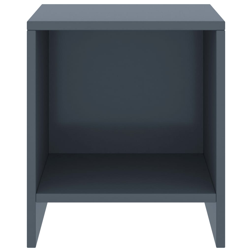 Bedside Cabinet Light Grey 35x30x40 cm Solid Pinewood