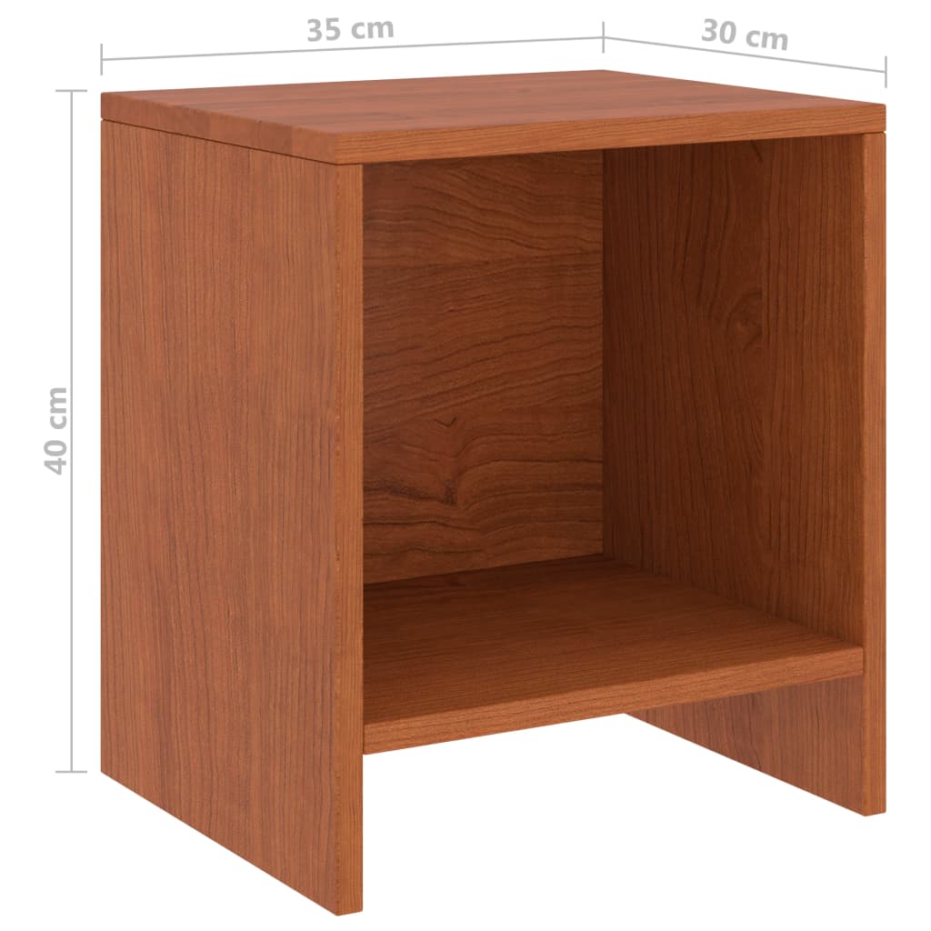 Bedside Cabinets 2 pcs Honey Brown 35x30x40 cm Solid Pinewood