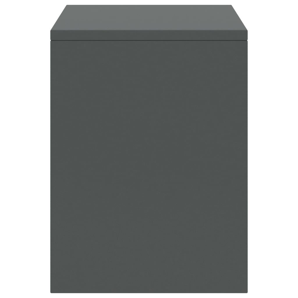 Bedside Cabinets 2 pcs Dark Grey 35x30x40 cm Solid Pinewood