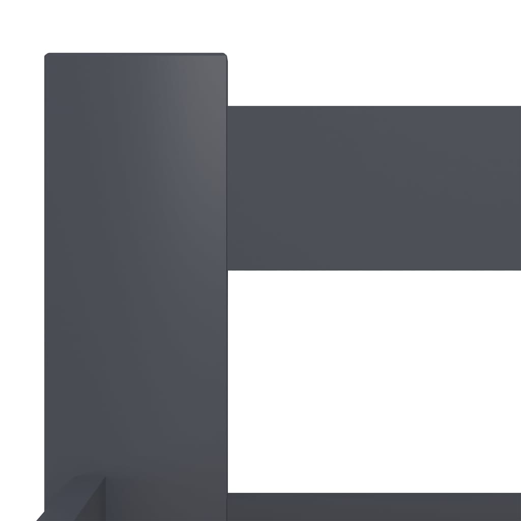 Bed Frame without Mattress Dark Grey Solid Pine Wood 200x200 cm