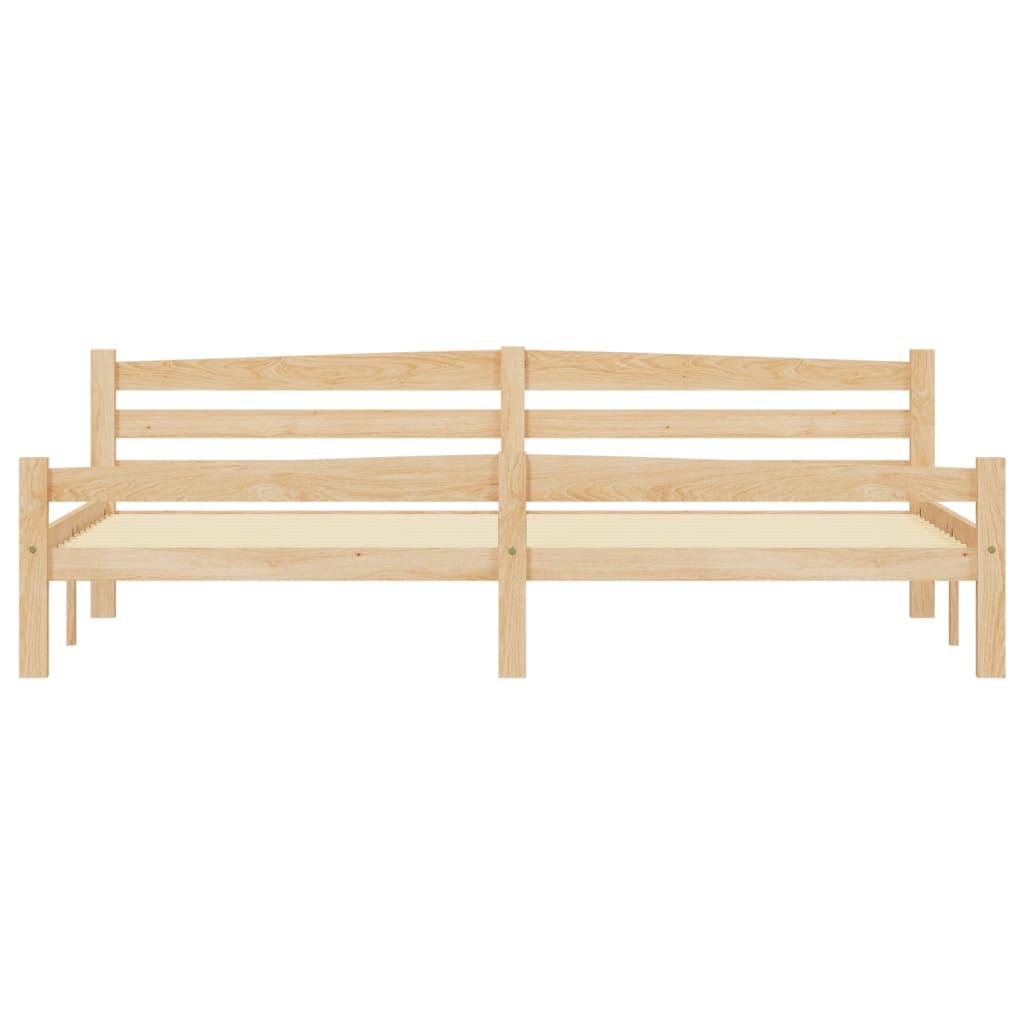 Bed Frame without Mattress Solid Pinewood 200x200 cm