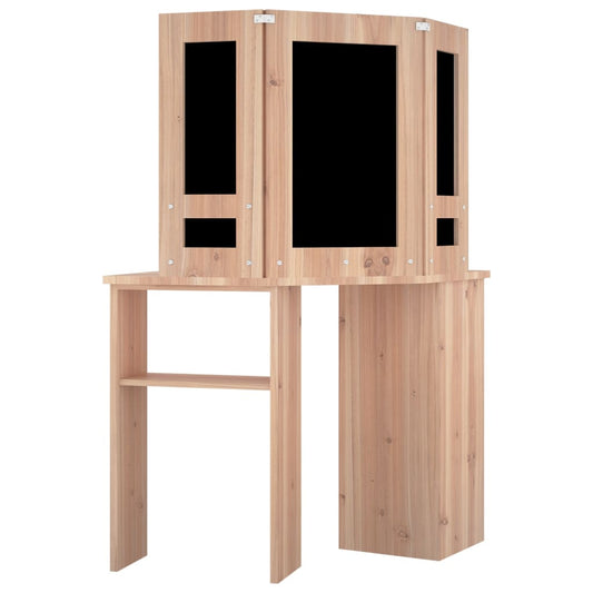 Corner Dressing Table With Led 111X54X141.5 Cm