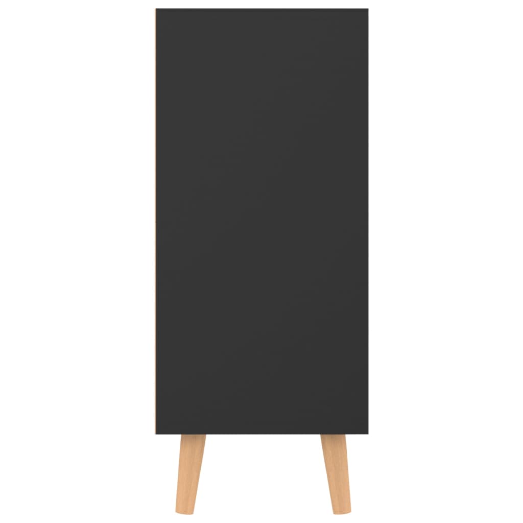 Sideboard High Gloss Black 90x30x72 cm Engineered Wood