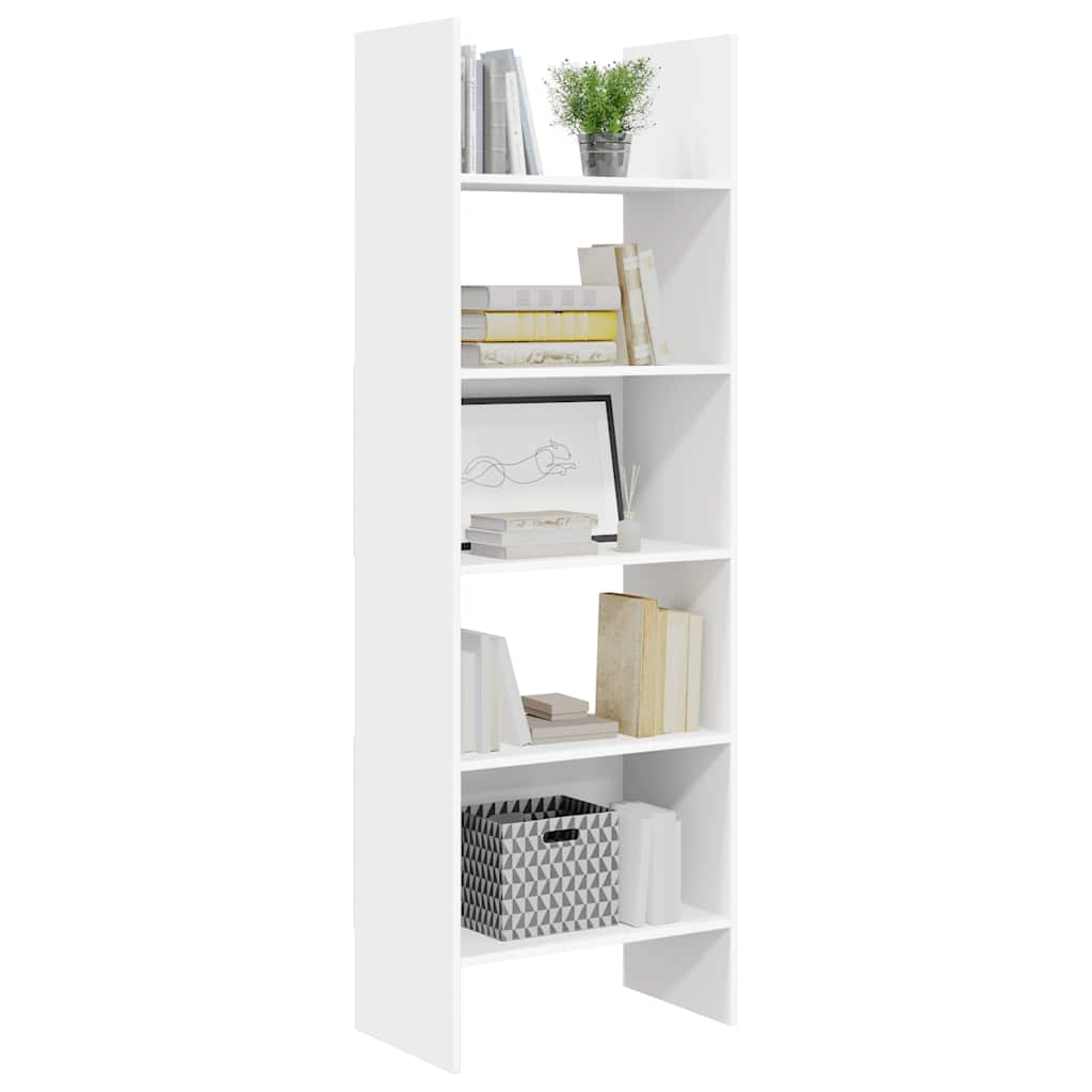 Book Cabinet White 60x35x180 cm Engineered Wood