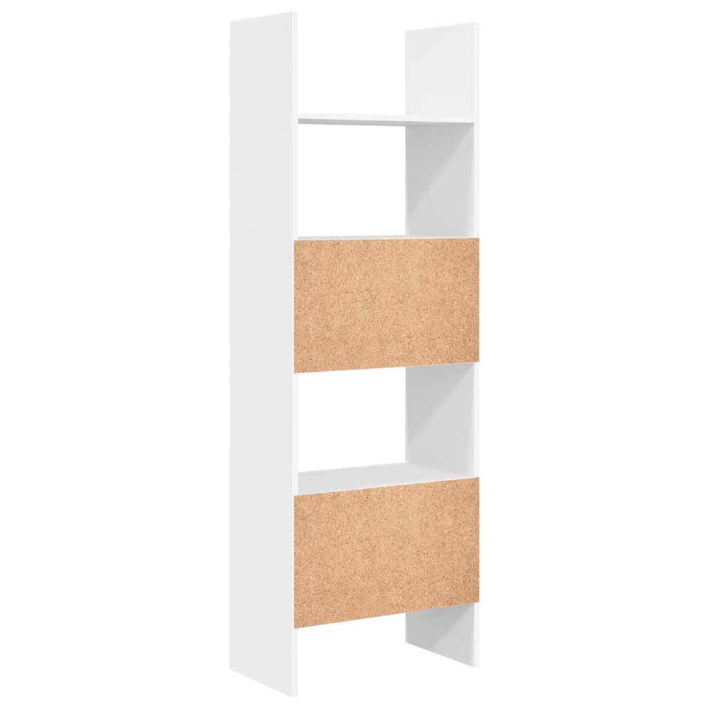 Book Cabinet White 60x35x180 cm Engineered Wood