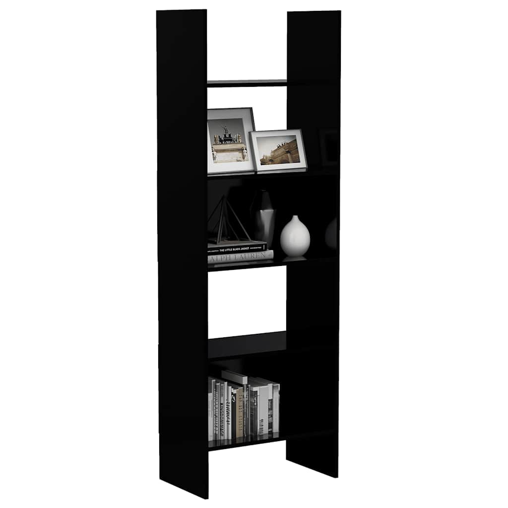 Book Cabinet Black 60x35x180 cm Engineered Wood