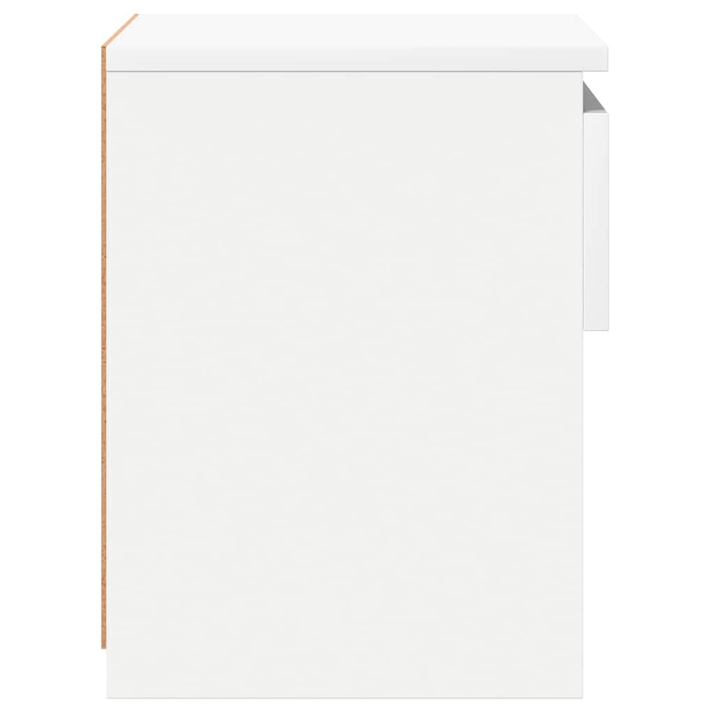 Bedside Cabinets 2 pcs White 40x30x39 cm Engineered Wood