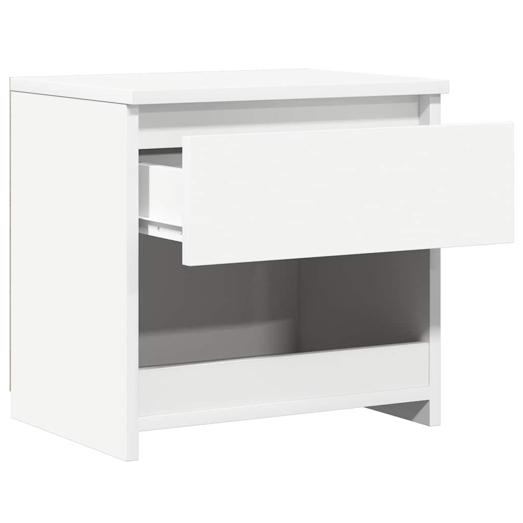 Bedside Cabinets 2 pcs White 40x30x39 cm Engineered Wood