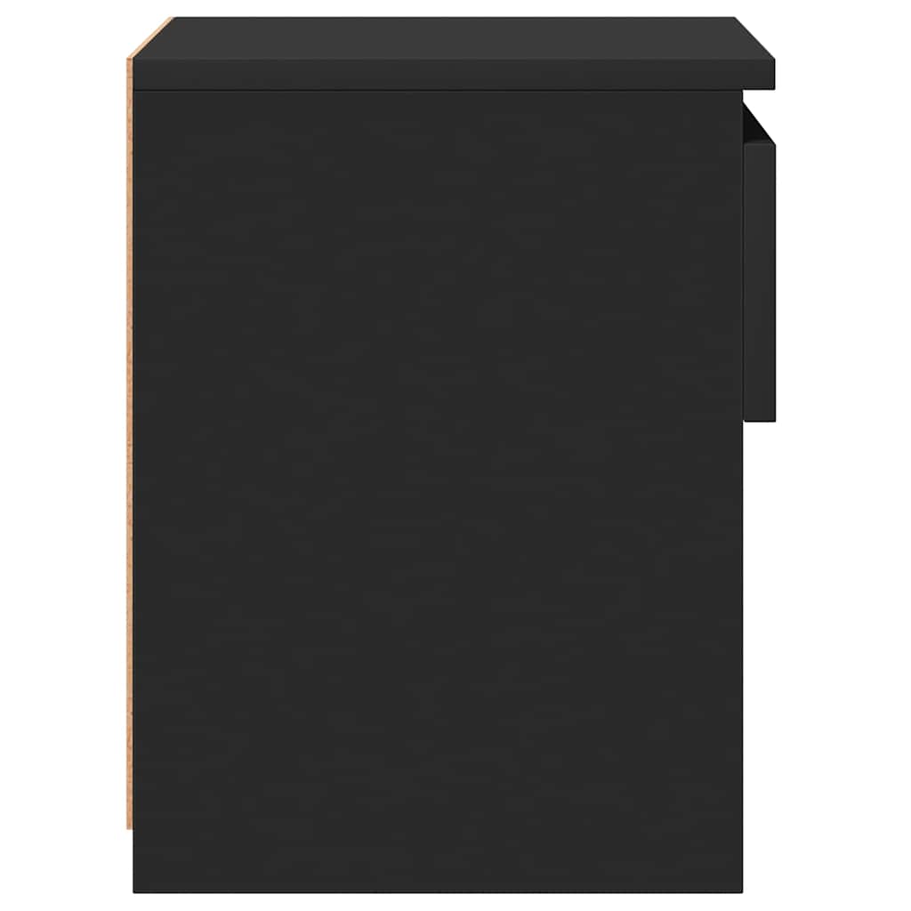 Bedside Cabinets 2 pcs Black 40x30x39 cm Engineered Wood