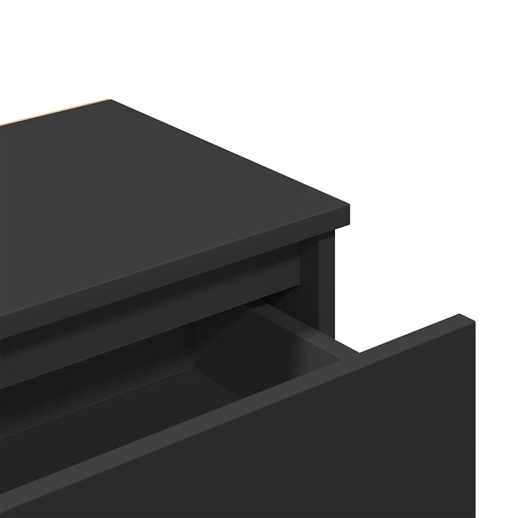 Bedside Cabinets 2 pcs Black 40x30x39 cm Engineered Wood