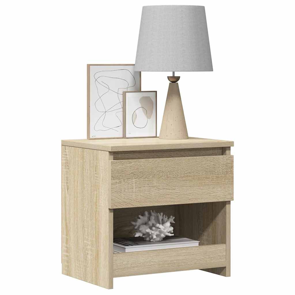 Bedside Cabinets 2 pcs Sonoma Oak 40x30x39 cm Engineered Wood