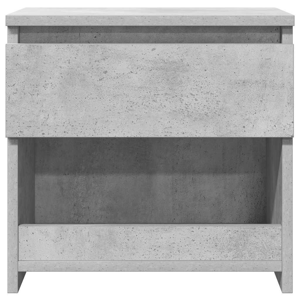 Bedside Cabinet Concrete Grey 40x30x39 cm Engineered Wood