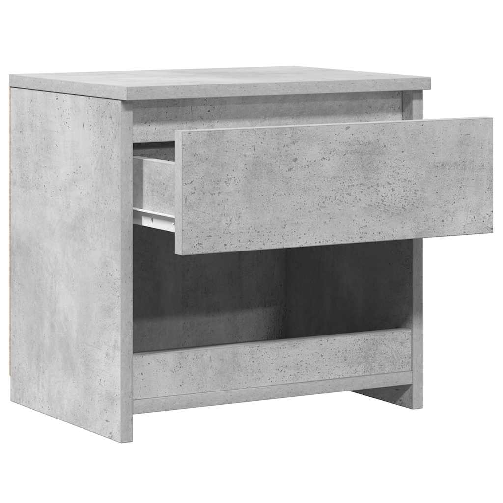 Bedside Cabinets 2 pcs Concrete Grey 40x30x39 cm Engineered Wood