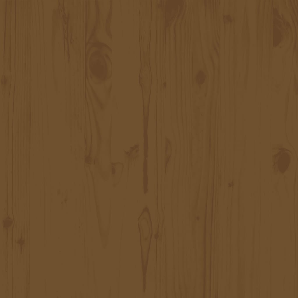 Garden Footstool 70x70x30 cm Honey Brown Solid Wood Pine