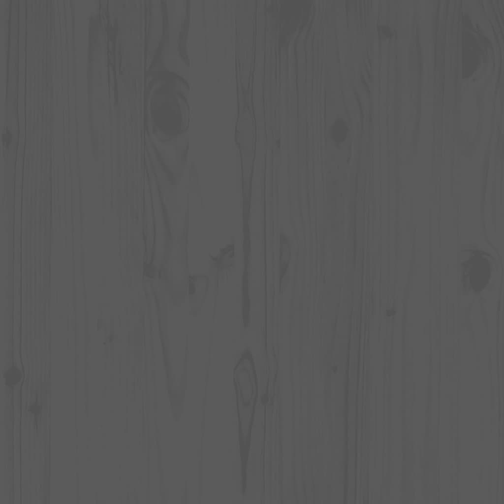 Garden Corner Sofas 2 pcs Grey Solid Wood Pine