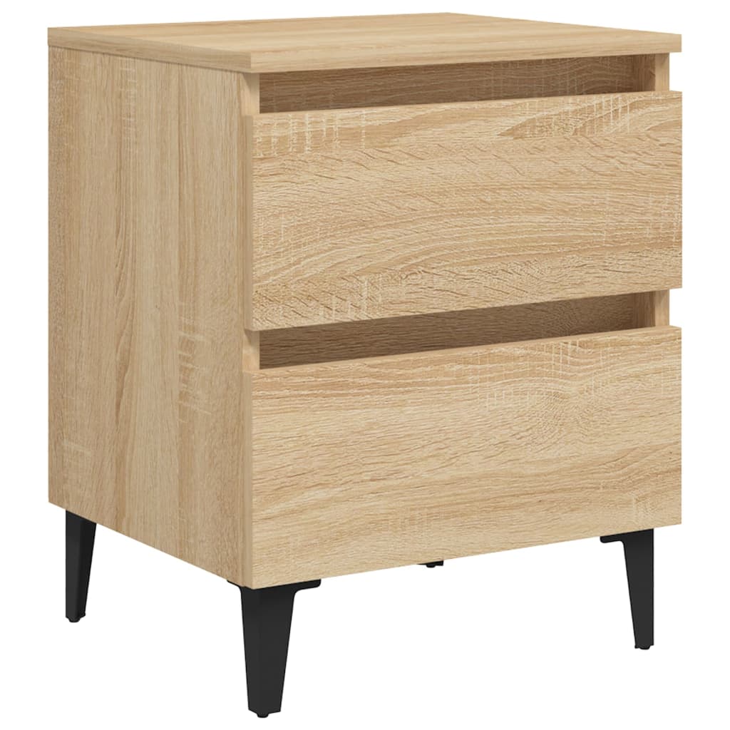 Bed Cabinet Sonoma Oak 40x35x50 cm Engineered Wood