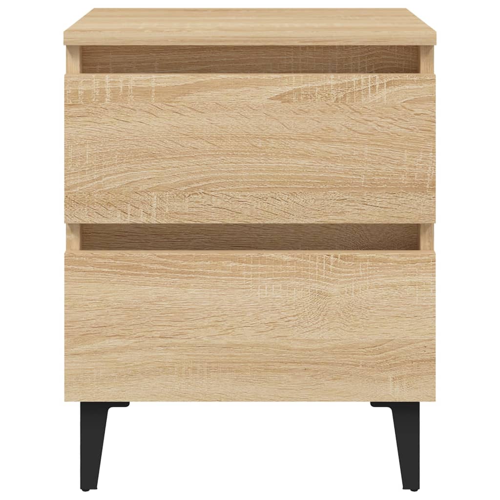 Bed Cabinet Sonoma Oak 40x35x50 cm Engineered Wood