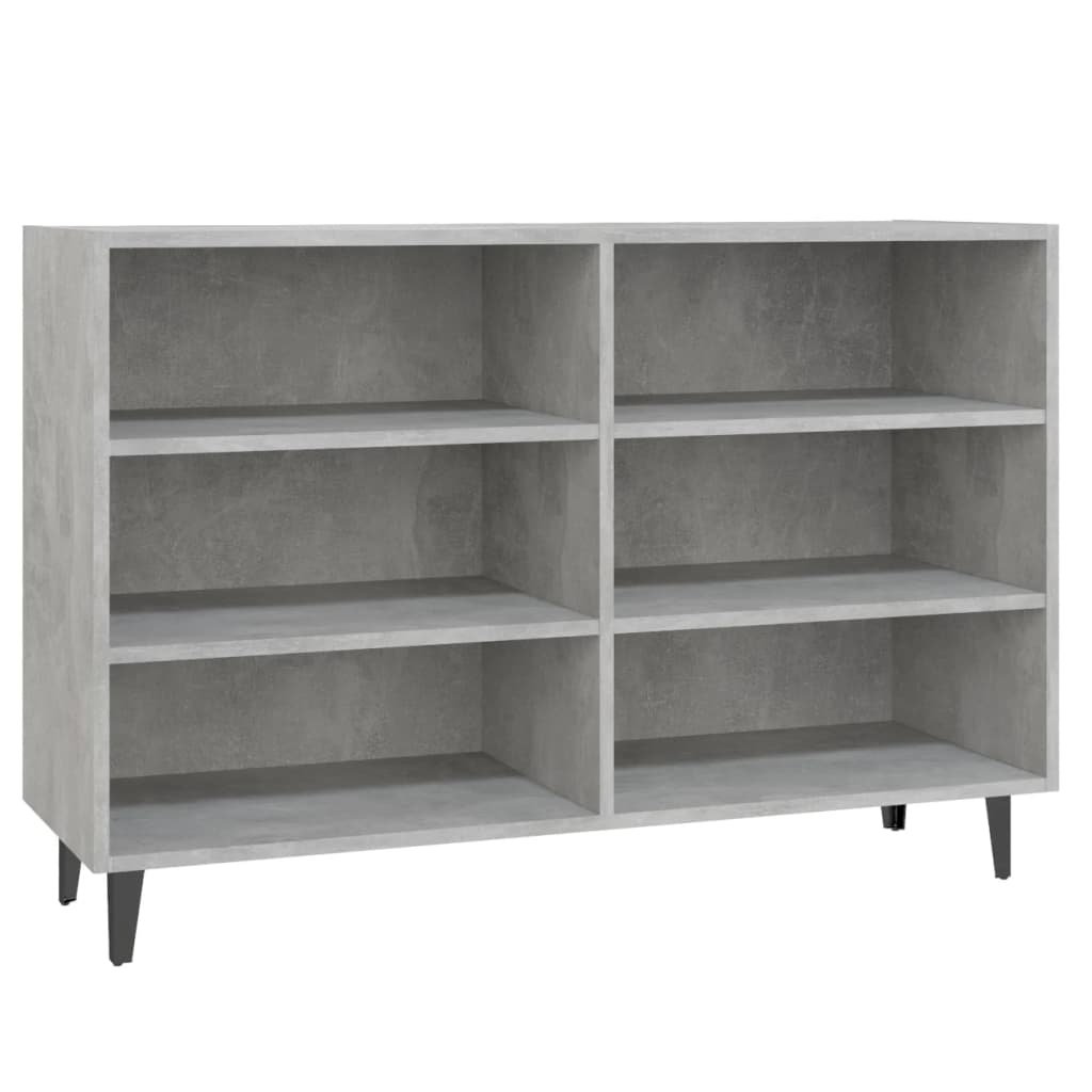 Sideboard Concrete Grey 103.5x35x70 cm Engineered Wood