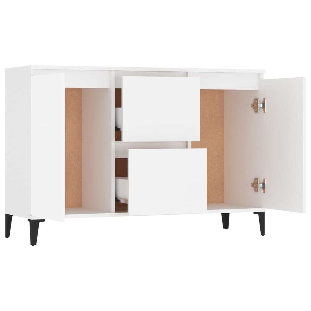 Sideboard White 102x35x70 cm Engineered Wood