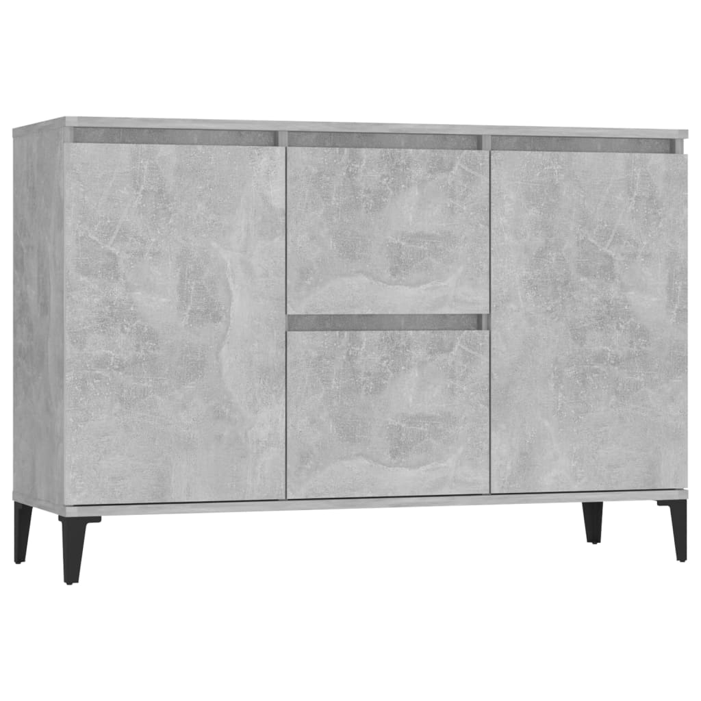 Sideboard Concrete Grey 102x35x70 cm Engineered Wood