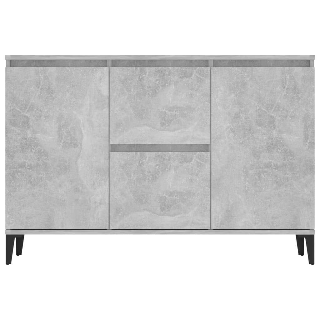 Sideboard Concrete Grey 102x35x70 cm Engineered Wood