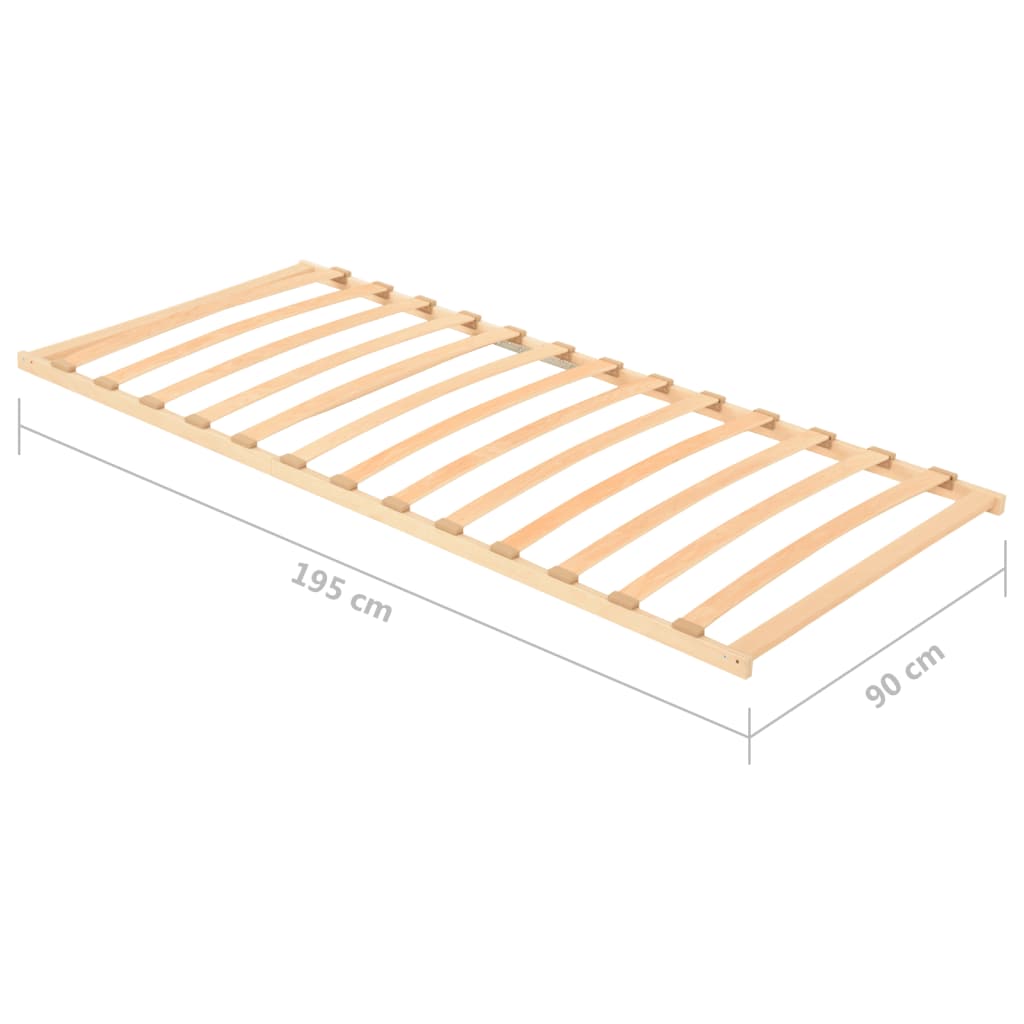 Slatted Bed without Mattress Base with 13 Slats 90x200cm