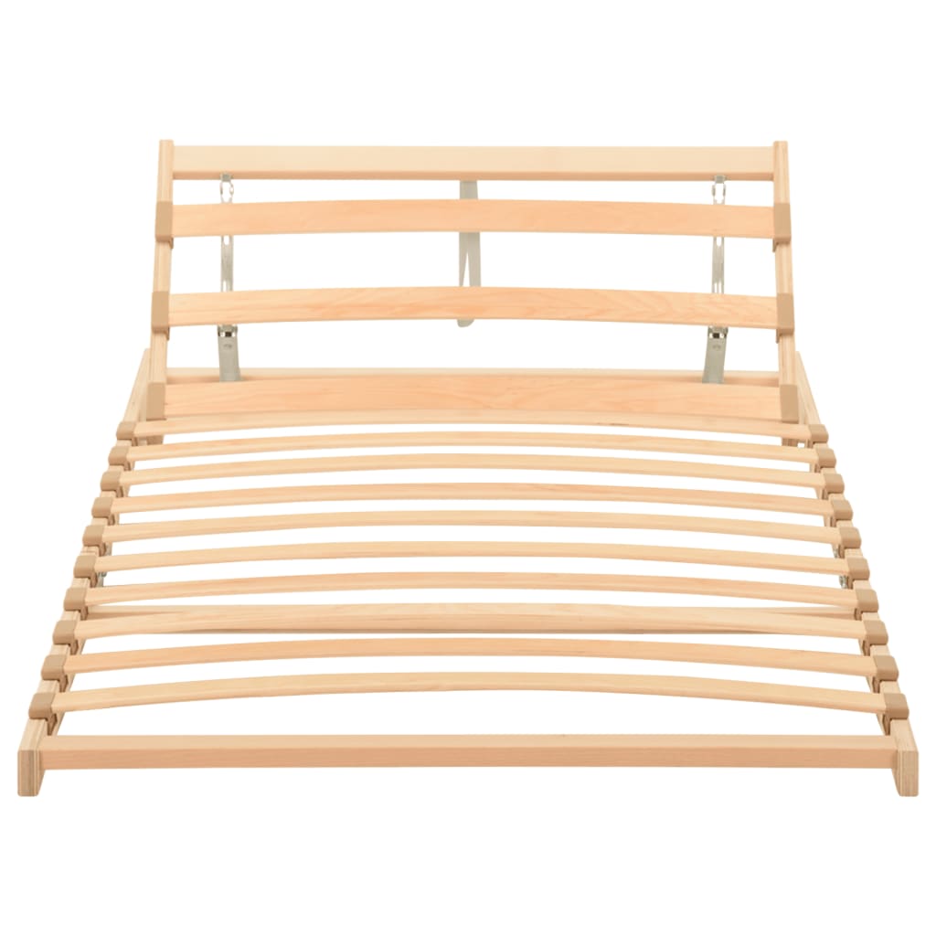 Slatted Bed without Mattress Base Adjustable Head 70x200cm