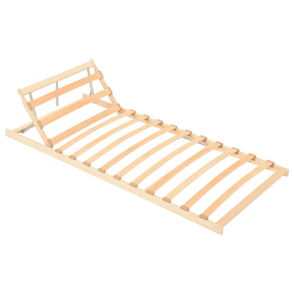 Slatted Bed without Mattress Base Adjustable Head 80x200cm
