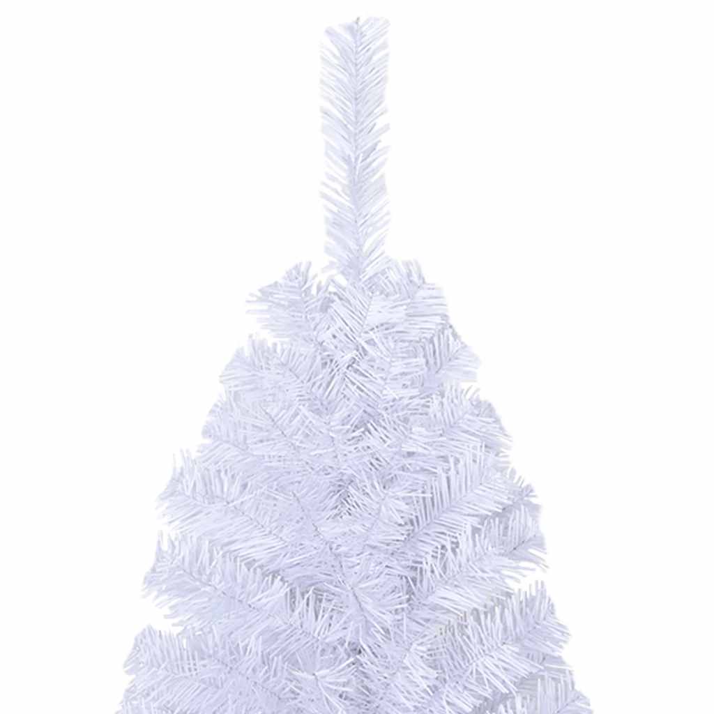 Artificial Christmas Tree with Thick Branches White 120 cm PVC