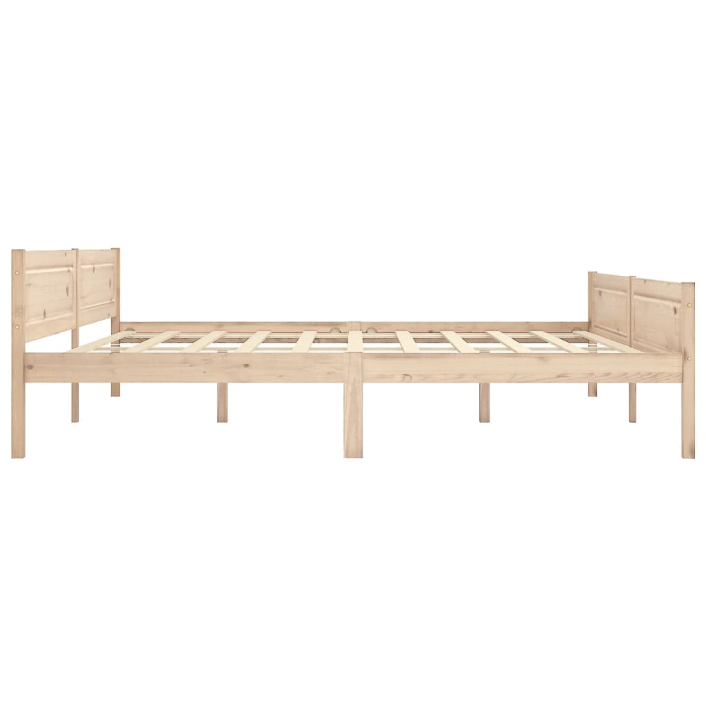 Bed Frame without Mattress Solid Pinewood 200x200 cm