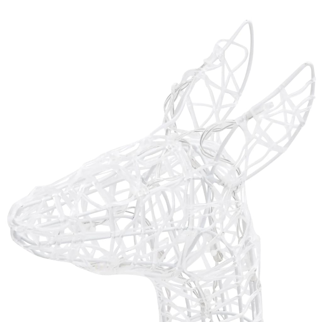 Acrylic Reindeer Family Christmas Decoration 300 LED Colourful