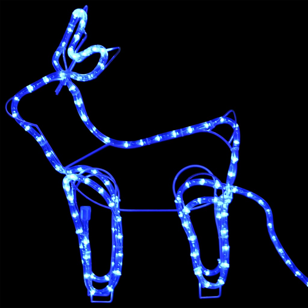 Reindeer and Sleigh Christmas Decoration Outdoor 252 LEDs