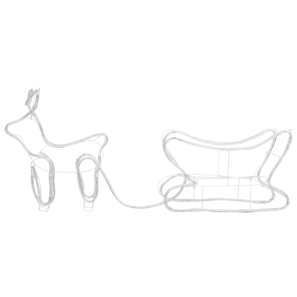 Reindeer and Sleigh Christmas Decoration Outdoor 252 LEDs