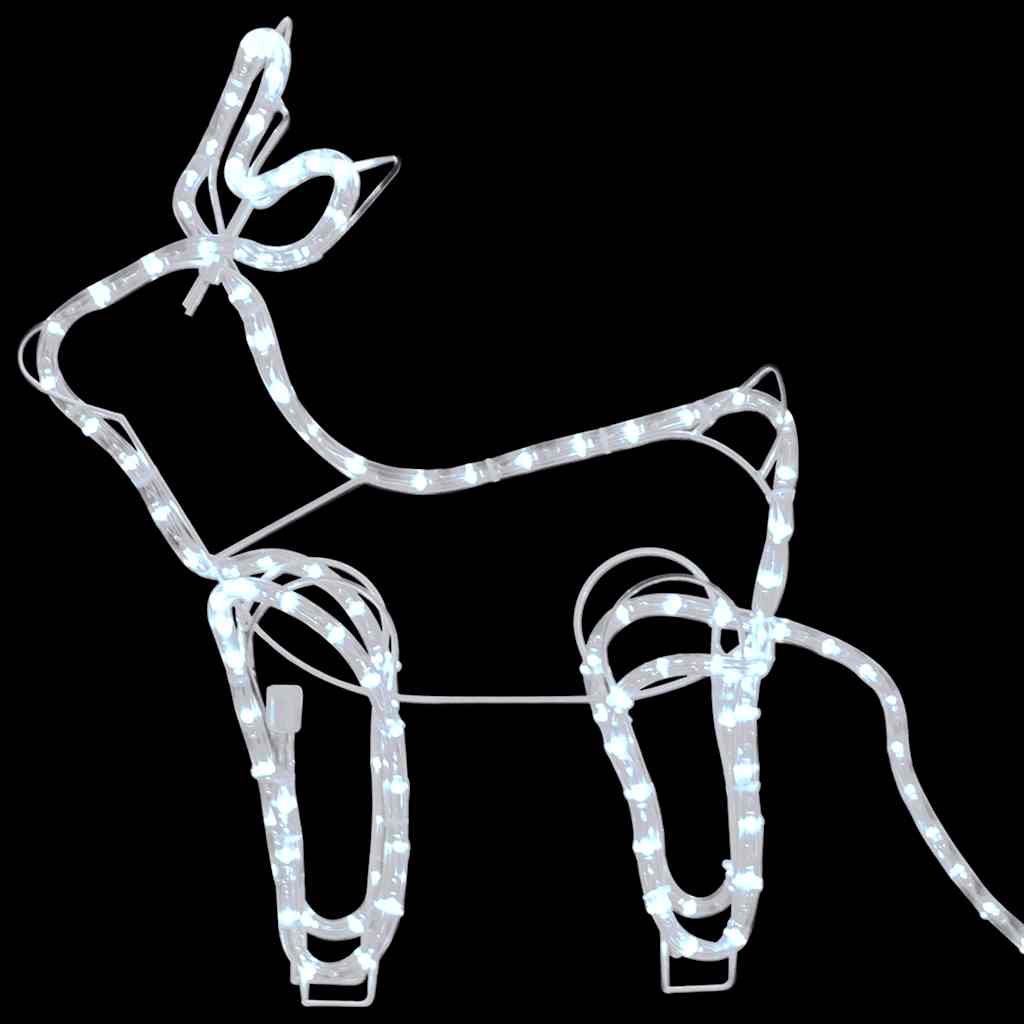 Reindeer and Sleigh Christmas Decoration Outdoor 576 LEDs